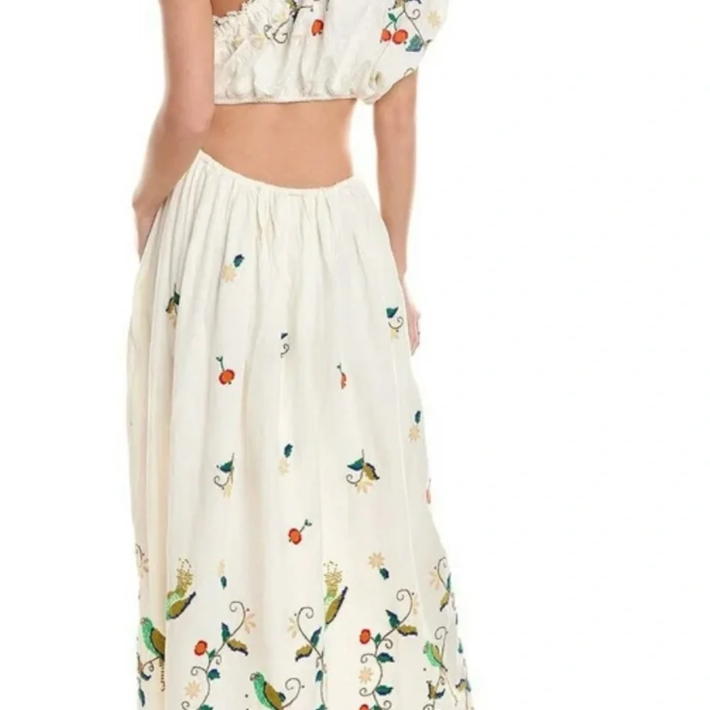 Beautiful NEW FARM Rio White Embellished Maxi Dress - Picture 2 of 4
